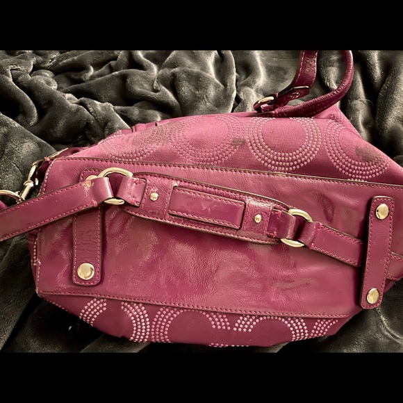 Purple Coach purse - Picture 2 of 3